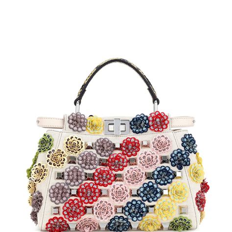 fendi floral handbag